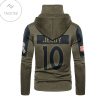 Denver Broncos Number 10 Jerry Jeudy Mask Hoodie