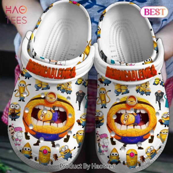 Despicable Me 4 Minions Cartoon Crocs Crocband Clogs Shoes Comfortable For Men Women and Kids