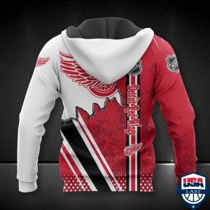 Detroit Red Wings Nhl Ver 9 All Over Printed Hoodie