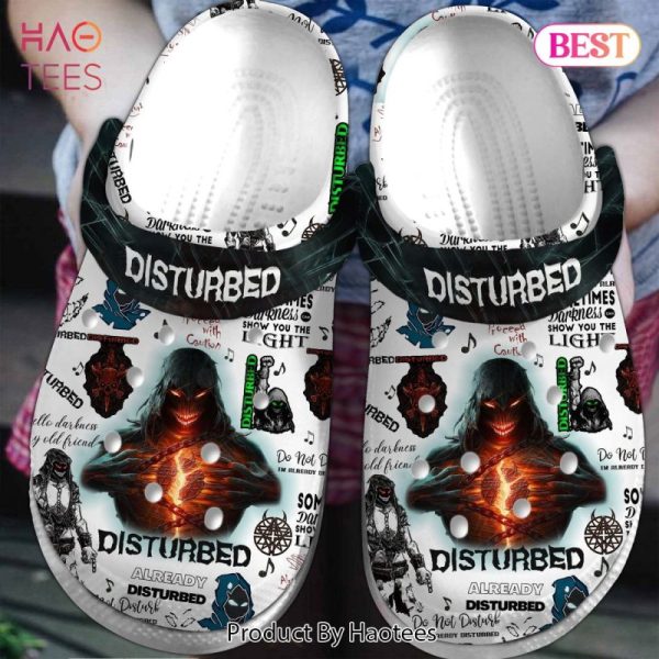 Disturbed Music Crocs Crocband Clogs Shoes Comfortable For Men Women and Kids