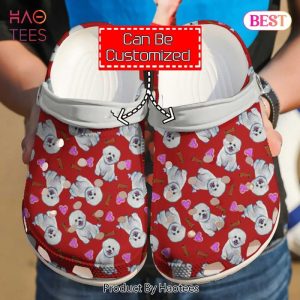 Dog Crocs – Personalized Bichon Frise Pattern Clog Shoes For Men And Women