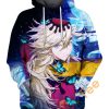 Doma Upper Rank Two Demon Slayer Hoodie 3D