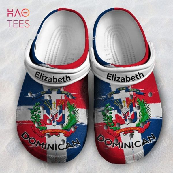 Dominican Flag Dominican Pride Gift Personalized Clog Shoes