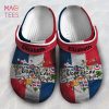 Dominican Flag Heart With Symbols Custom Your Name Clogs Shoes