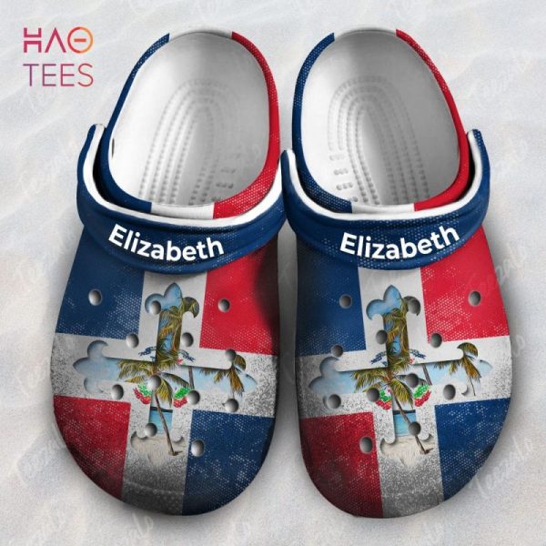 Dominican Flag Scenery In Symbol Personalized Clogs Shoes