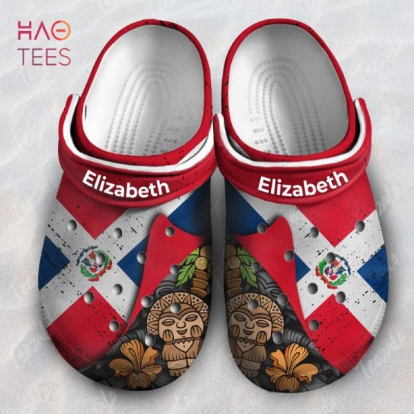 Dominican Flag Symbols Colorful Personalized Clogs Shoes