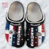 Dominican Personalized Clogs Shoes With A Half Flag