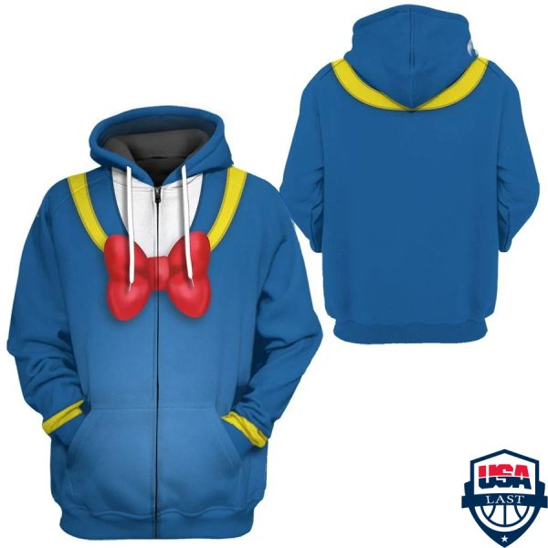 Donald Duck Cosplay 3D Hoodie Apparel