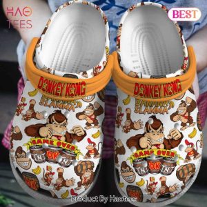 Donkey Kong Game Crocs Crocband Clogs Shoes Comfortable For Men Women and Kids