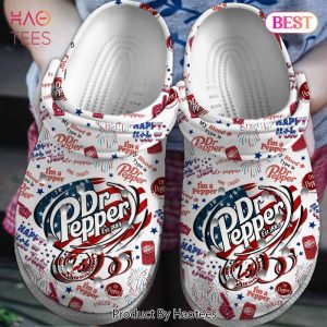 Dr Pepper Drink Crocs Crocband Clogs Shoes Comfortable For Men Women and Kids Exclusive