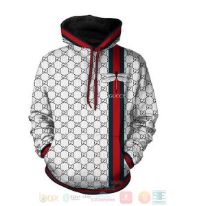 Dragonfly Gucci White 3D Hoodie