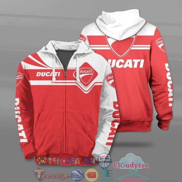 Ducati All Over Printed T-Shirt Hoodie