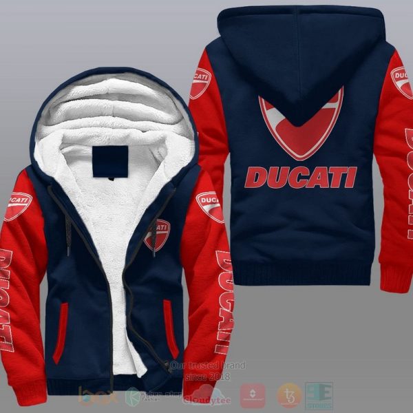 Ducati Car Fleece Hoodie