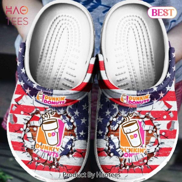 Dunkin Donuts American Flag Clog Shoes Exclusive