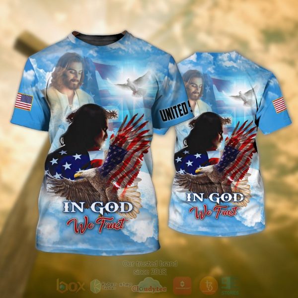 Eagle American In God We Trust 3D Hoodie