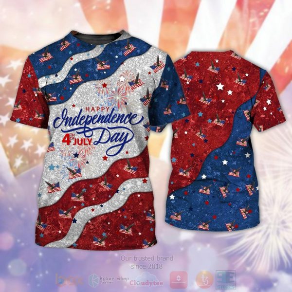 Eagle American Independence Day Is Coming Red-Blue 3D Hoodie