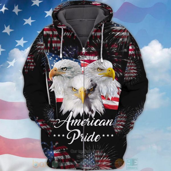 Eagle American Pride Independence Day Is Coming 3D Hoodie