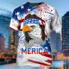 Eagle Merica Independence Day Shirt