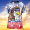 Eagle Merica Us Flag Independence Day Shirt