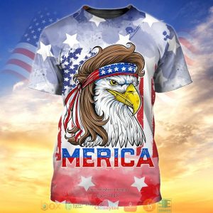 Eagle Merica Us Flag Independence Day Shirt