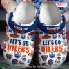 Edmonton Oilers NHL Sport Crocs Crocband Clogs Shoes Comfortable For Men Women and Kids