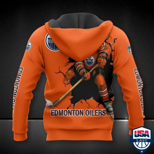 Edmonton Oilers Nhl Ver 8 All Over Printed Hoodie