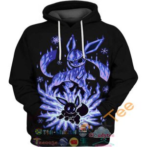 Eevee And Glaceon Pokemon Hoodie 3D