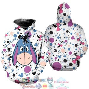 Eeyore Donkey Polkadot Pattern Disney Hoodie 3D