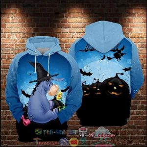 Eeyore Wizard Halloween 3D Hoodie