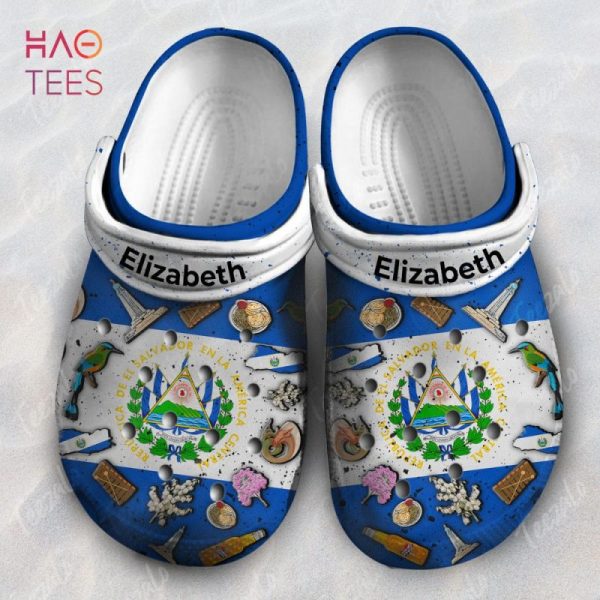 El Salvador Flag Symbols Personalized Clogs Shoes