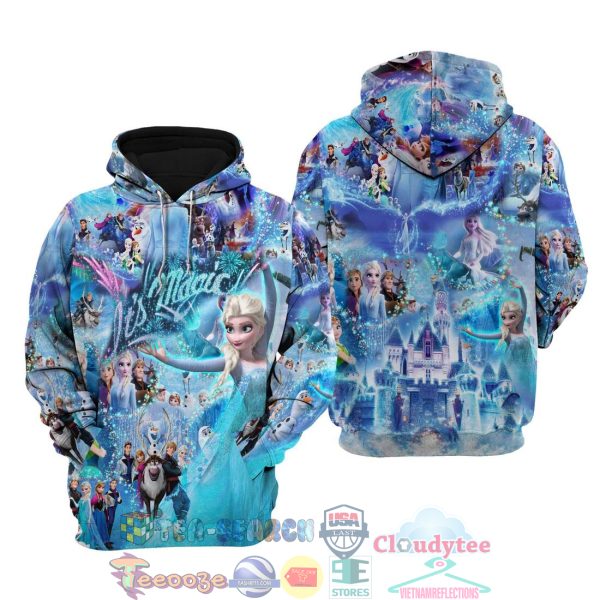 Elsa Frozen Castle Disney Hoodie 3D