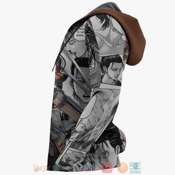 Eren Jaeger Attack On Titan Anime Manga Style 3D Hoodie