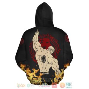 Escanor Seven Deadly Sins Anime 3D Hoodie