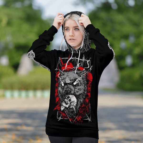 Fenrir Wolf Skull 3D Shirt