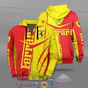 Ferrari Ver 3 All Over Printed T-Shirt Hoodie