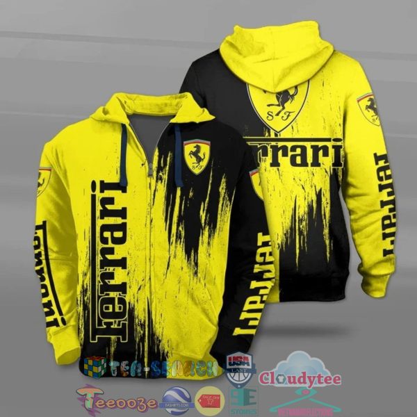 Ferrari Ver 4 All Over Printed T-Shirt Hoodie