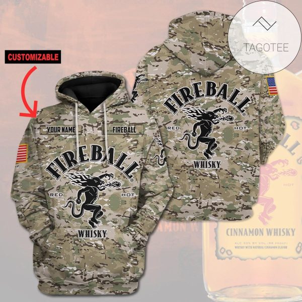 Fireball All Over Print Hoodie