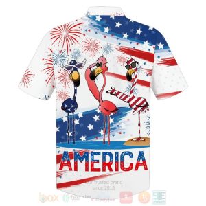 Flag Flamingo Us Independence Day 3D Hoodie