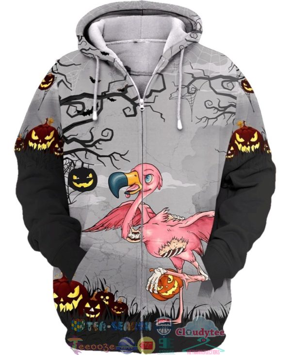 Flamingo Halloween 3D Hoodie