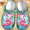 Flamingo Hawaiian Shoes – Beauty Flower Outdoor Shoes Birthday Gift For Women Girl Grandma Mother Sister Daughter