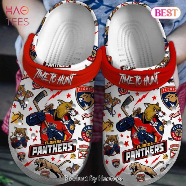 Florida Panthers NHL Sport Crocs Crocband Clogs Shoes Comfortable For Men Women and Kids