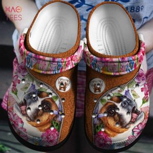 Flowers And Boxer Clogs Shoes