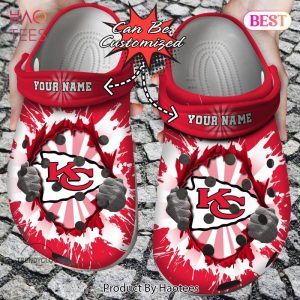 Football Personalized Chiefs Ripping Light Clog Shoes Exclusive