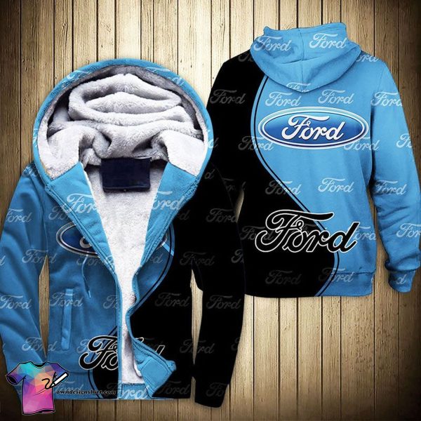 Ford Car Logo Full Print Fleece Hoodie