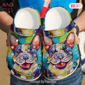 French Bull Dog Colorful 102 Gift For Lover Rubber Crocs Clog Shoes Comfy Footwear