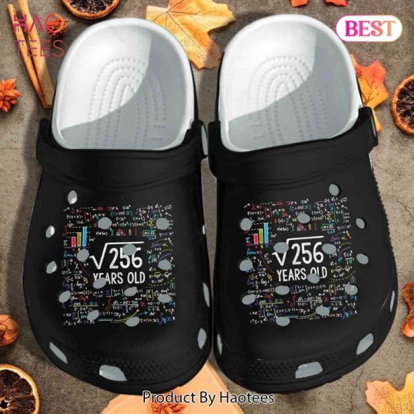 Funny Math Birthday Year Old Gift For Lover Rubber Crocs Clog Shoes Comfy Footwear