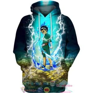 Furious Rock Lee Naruto 3D Hoodie