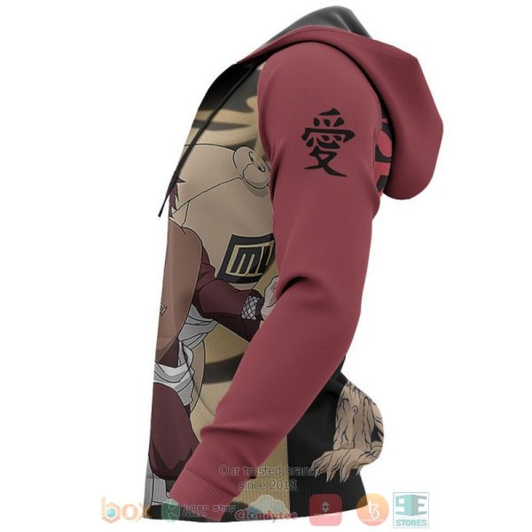 Gaara Naruto Anime 3D Hoodie