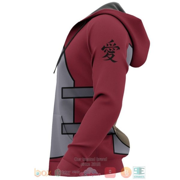 Gaara Uniform Costume Naruto Anime 3D Hoodie