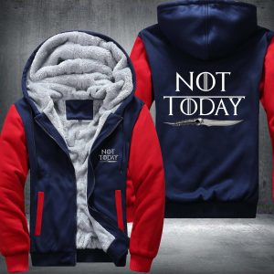 Game Of Thrones Not Today Fleece Hoodie Jacket